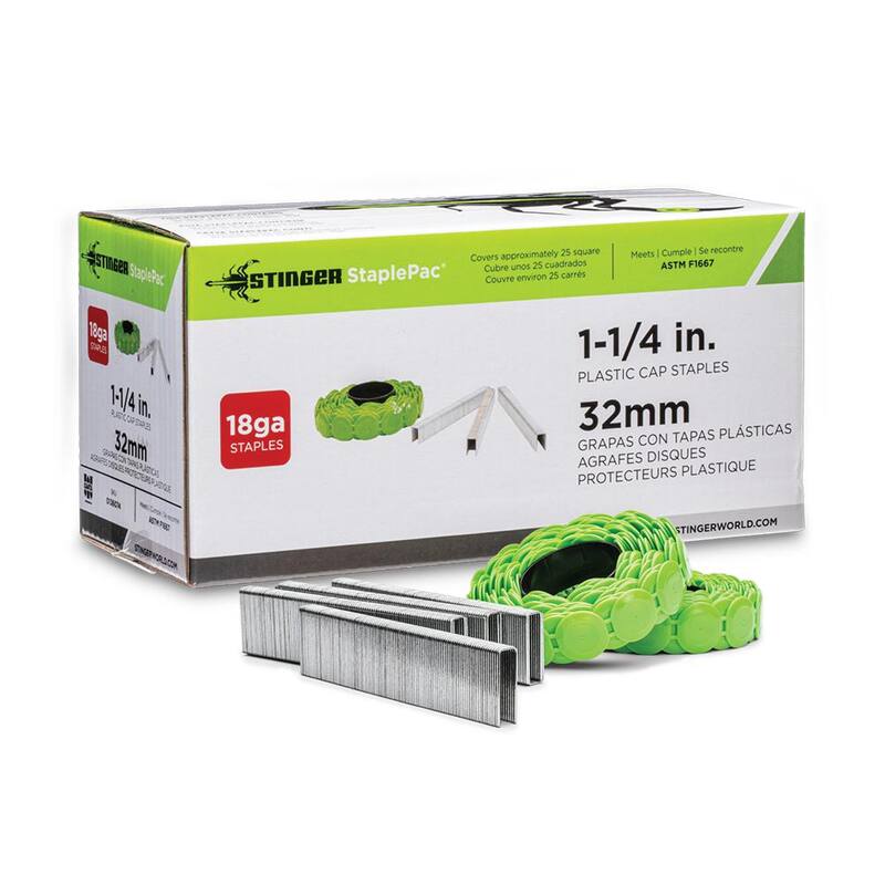 Stinger 1-1/4 in. StaplePac (2000-Piece per Box) - 0136074
