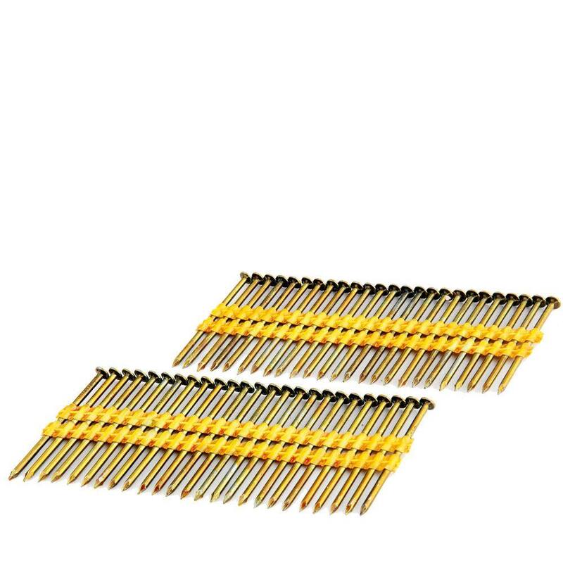 Freeman 2-3/8 in. x 0.113 in. 21-Degree Plastic Collated Smooth Shank Brite Coated Framing Nails (2000-Count) - FR.113-238B