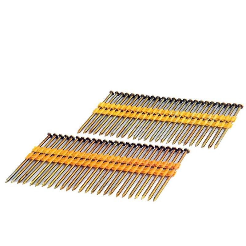 Freeman 3 in. x 0.12 in. Plastic Collated Smooth Shank Brite Framing Nail (2000 per Box) - FR.120-3B