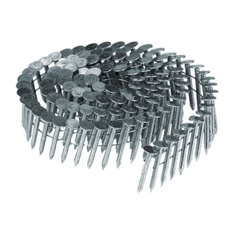 HUTTIG-GRIP 7/8 in. x 0.120 in. 15°  Wire Collated Electrogalvanized Smooth Coil Roofing Nail 7,200 Per Box - HGC78EGCRFG