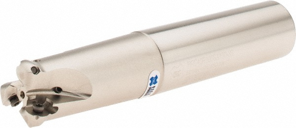 OSG Indexable Ball Nose End Mill: 1" Cut Dia, Steel, 6.5" OAL - 52100005