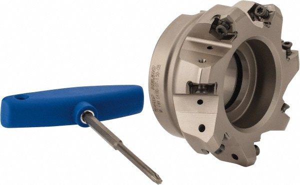Iscar 3.398" Cut Dia, 1-1/2" Arbor Hole, 0.138" Max Depth of Cut, 30° Indexable Chamfer & Angle Face Mill - 3106031