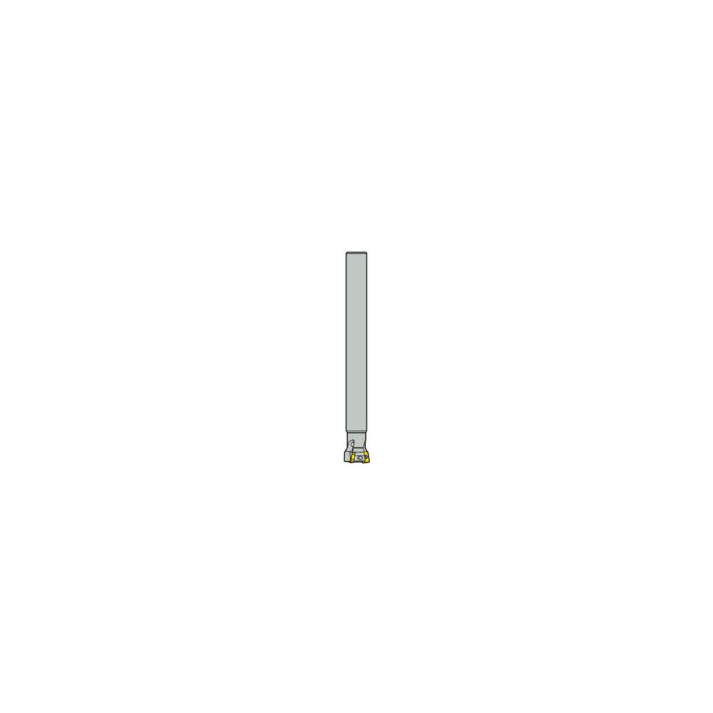 Seco 1" Cut Dia, 0.236" Max Depth of Cut, 1" Shank Dia, Indexable Plunge End Mill - 02844107