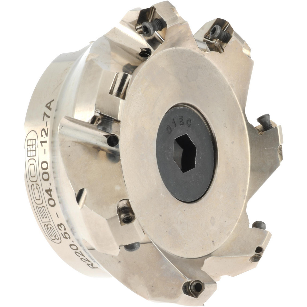 Seco 5.51" Cut Dia, 1-1/2" Arbor Hole, 0.217" Max Depth of Cut, 40° Indexable Chamfer & Angle Face Mill - 02685797