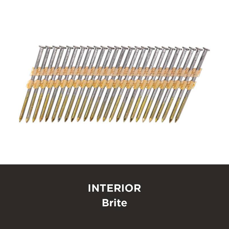 PRO-FIT 3 in. x 0.120-Gauge 21° Bright Finish Smooth Shank Plastic Strip Framing Nails (4000 per Box) - 0616171