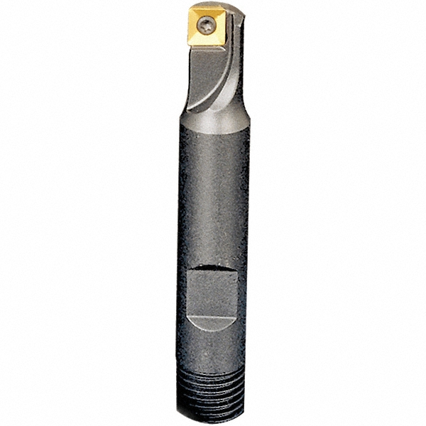 Cutting Tool Technologies Indexable Square-Shoulder End Mill: .875 X .750 SH.DRM-040, 7/8" Cut Dia, 0.28" Max Depth of Cut, 3/4" Dia Flatted Shank - DRM-040