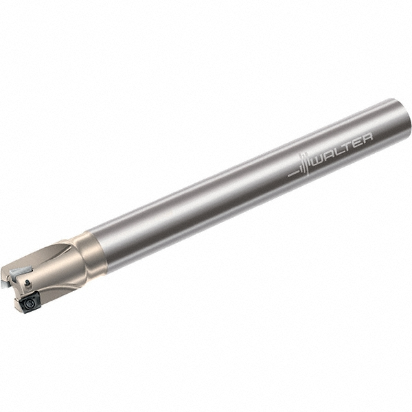 Walter Indexable Square-Shoulder End Mill: F4042.W20.020.Z03.08, 20 mm Cut Dia, 8 mm Max Depth of Cut, 20 mm Dia Weldon Flat Shank - 5045291