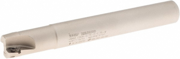 Millstar Indexable Square-Shoulder End Mill: AEMN32-3-L140, 32 mm Cut Dia, 25 mm Dia Cylindrical Shank - AEMN323L140