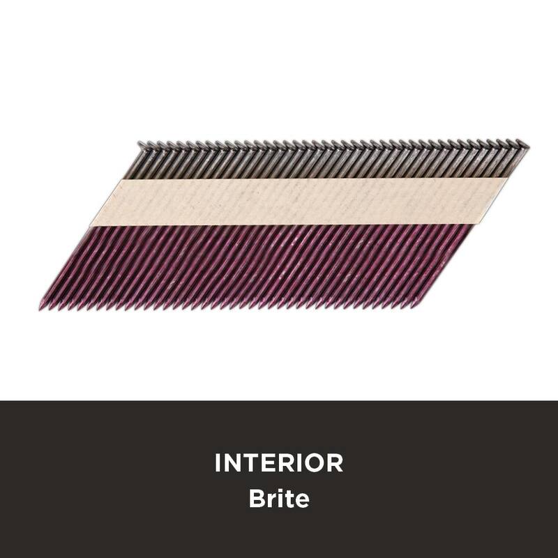 PRO-FIT 3-1/4 in. x 0.131 30-Degree Bright Finish Smooth Shank Paper Tape Framing Nails (2500-Per Box) - 0600290