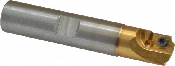 Superbee 0.07 to 0.125" Cut Radius, 1" Dia, 0.75" Max Depth, 1" Shank Dia, Indexable Concave Radius Cutter - BE6411964C2