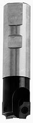 Superbee 0.07 to 0.125" Cut Radius, 1" Dia, 0.75" Max Depth, 1" Shank Dia, Indexable Concave Radius Cutter - BE6411964C2