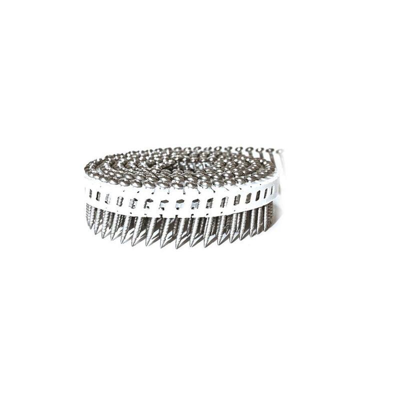 Scrail 7/8 in. x 0.082 in. 15-Degree Plastic Mini-Sheet Coil Pozi Pan Head Nail Screw Fastener (6,400-Pack) - SCMS7882FZEG