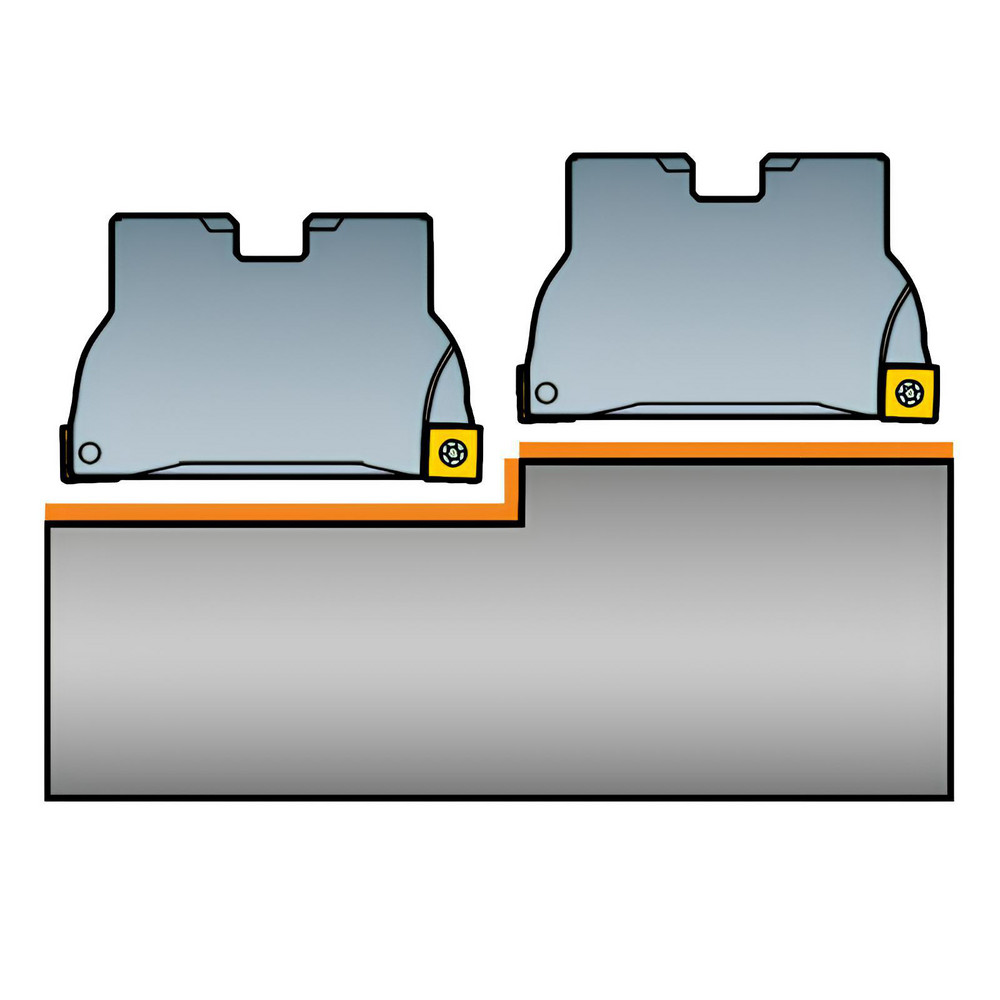 Sandvik Coromant 125mm Cut Dia, 40mm Arbor Hole Dia, 15.4mm Max Depth, Indexable Square-Shoulder Face Mill - 5746022
