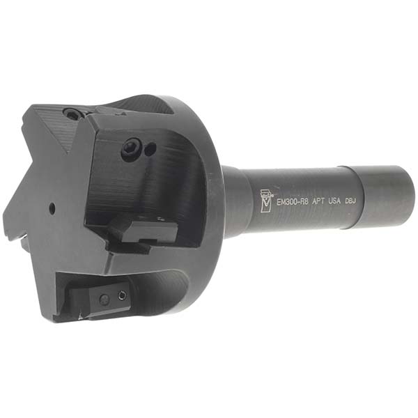 Value Collection Indexable Square-Shoulder End Mill: 1-1/2XR8 SHK, 1-1/2" Cut Dia, 0.656" Max Depth of Cut, R8 R8 Shank - 6-901-520
