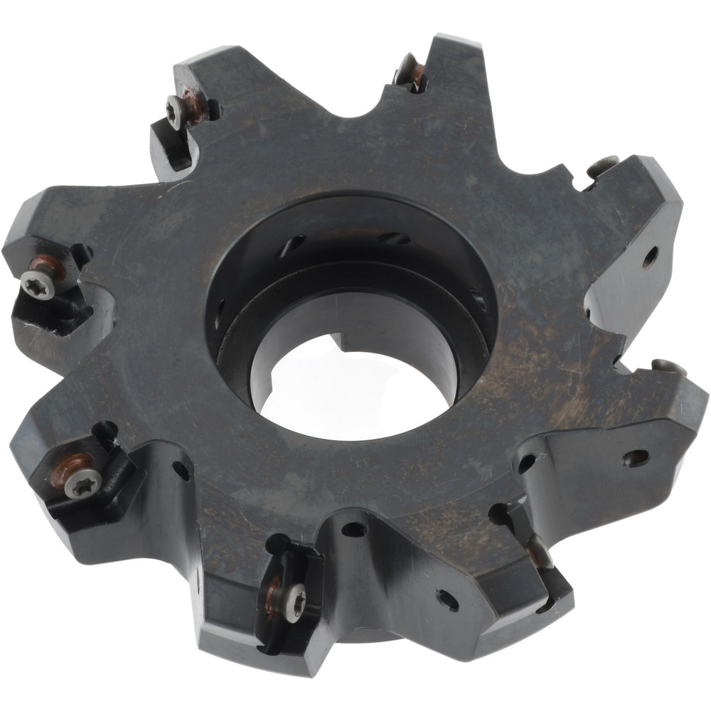 Kennametal 4" Cut Dia, 1-1/4" Arbor Hole, 4.51mm Max Depth of Cut, 45° Indexable Chamfer & Angle Face Mill - 3326926