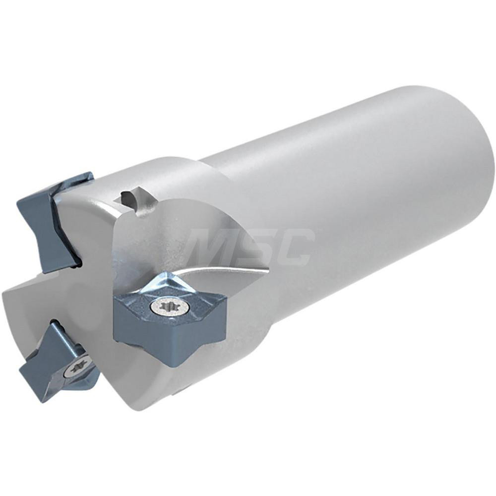 Kennametal 45° Lead Angle, 1.2598" to 1.9291" Cut Dia, 1.2598" Shank Dia, Indexable & Chamfer End Mill - 1024583