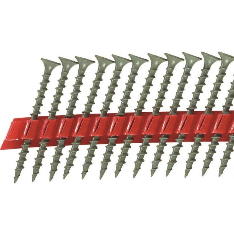 Hilti #6 x 2 in. Kwik-Cote Plated Bugle Head Stitch Point Collated Drywall Screw (4000-Pack) - 2133715