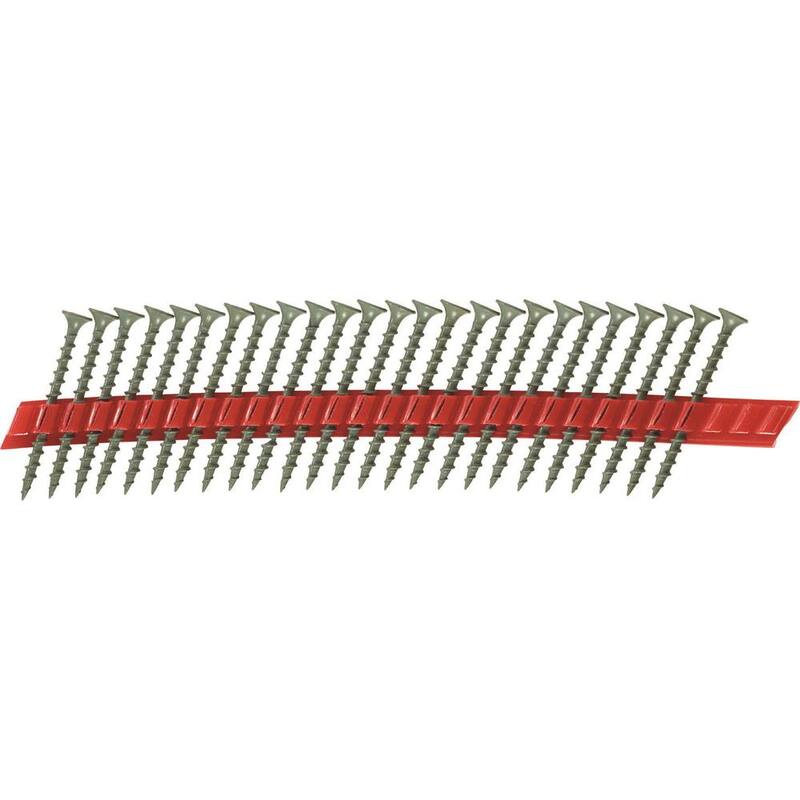 Hilti #6 x 2 in. Kwik-Cote Plated Bugle Head Stitch Point Collated Drywall Screw (4000-Pack) - 2133715