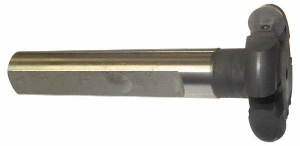 Cutting Tool Technologies Indexable Slotting Cutter: 3/16" Cutting Width, 1-1/2" Cutter Dia, Shank Connection, 0.3700" Depth of Cut, 3/4" Shank Dia, 4.3120" Shank Length, Neutral - RT-070