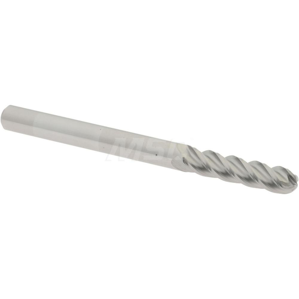 Iscar Indexable Ball Nose End Mill: 1" Cut Dia, 6.7" OAL - 3103052