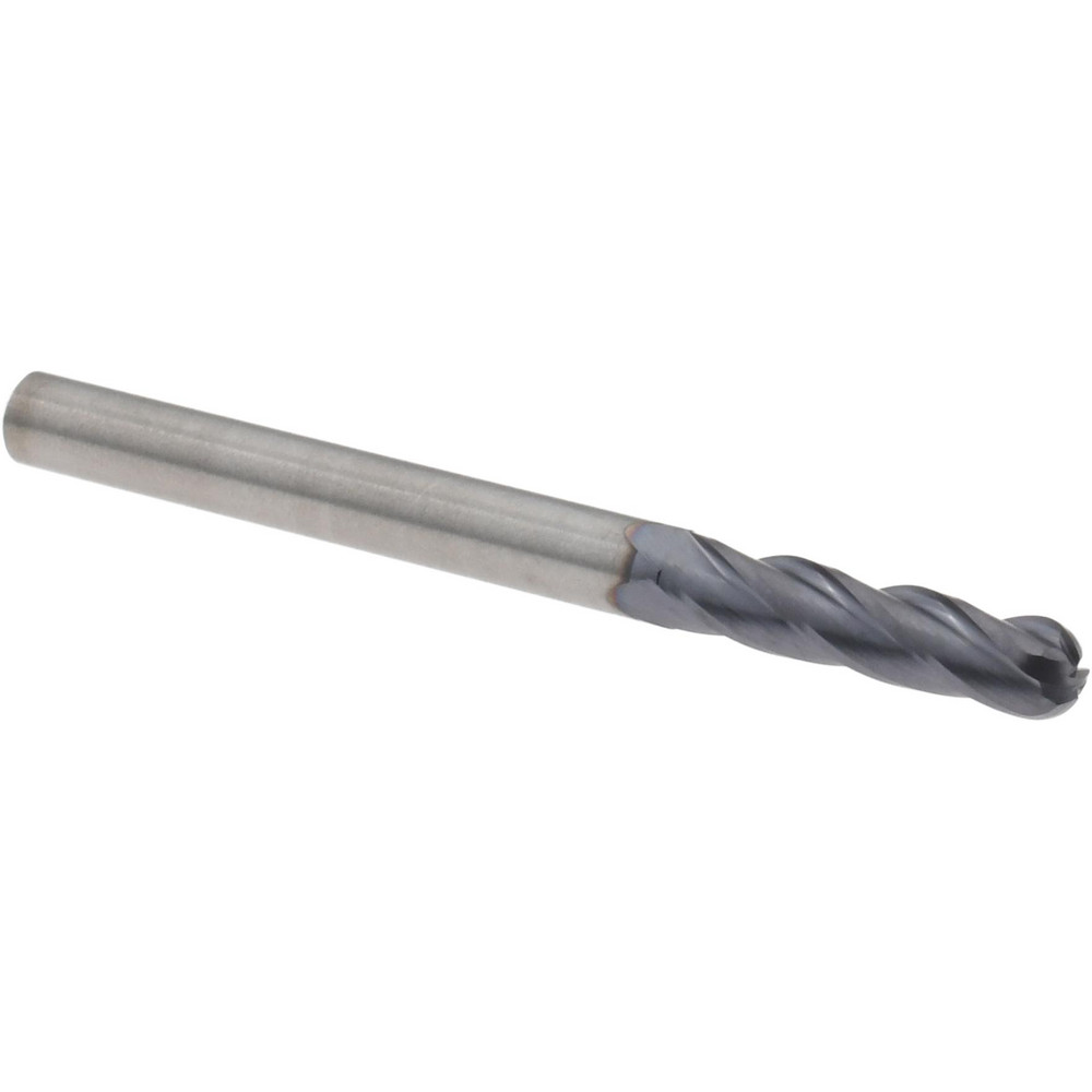 Iscar Indexable Ball Nose End Mill: 1" Cut Dia, 6.7" OAL - 3103052