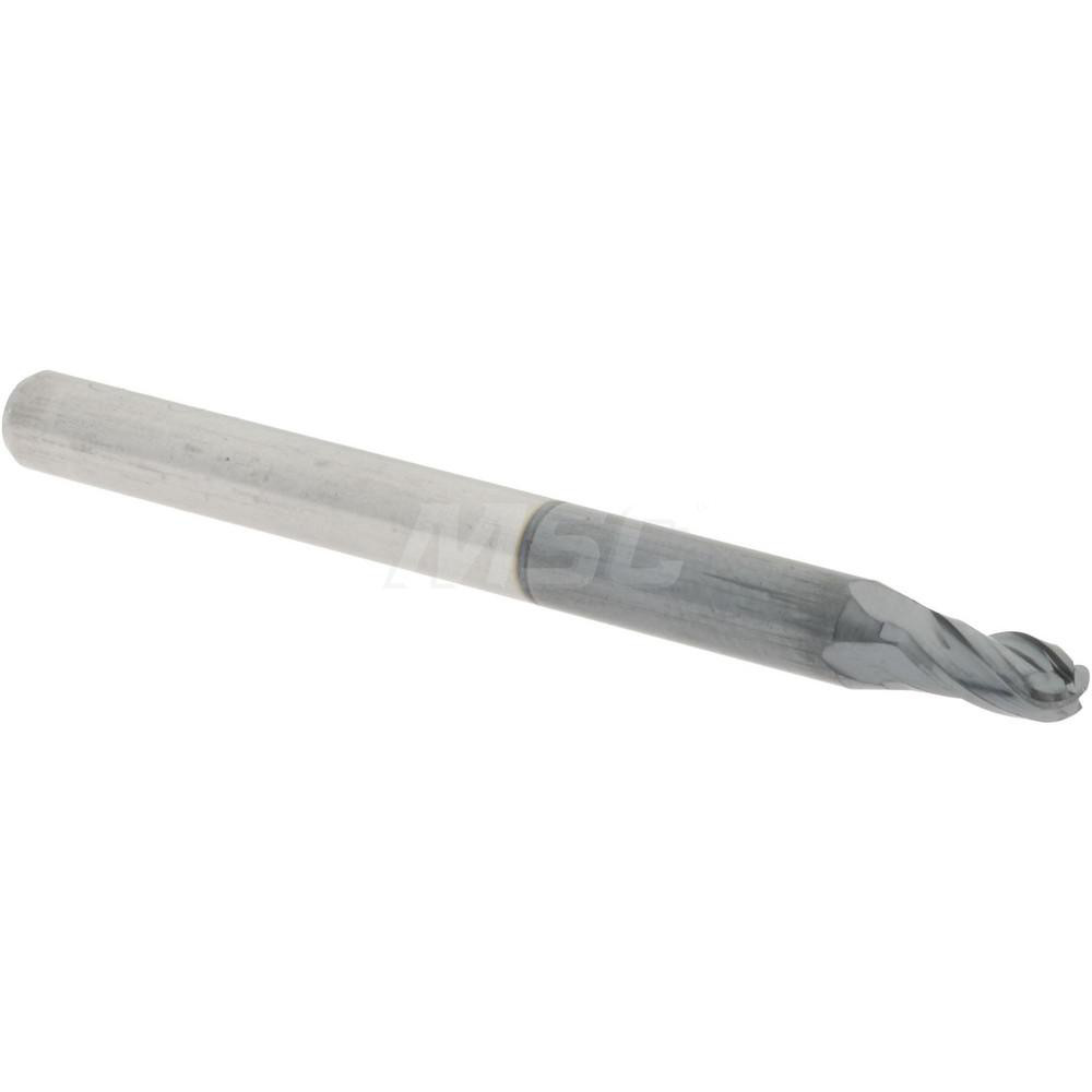 Iscar Indexable Ball Nose End Mill: 1" Cut Dia, 6.7" OAL - 3103052
