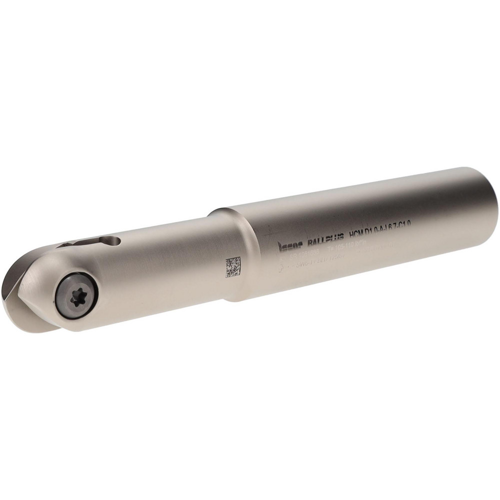 Iscar Indexable Ball Nose End Mill: 1" Cut Dia, 6.7" OAL - 3103052