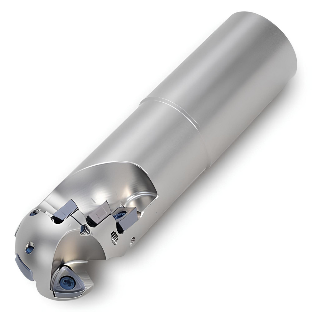 Millstar Indexable Ball Nose End Mill: 1/4" Cut Dia, Tool Steel, 3" OAL - TAV02503750500