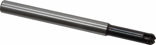 Millstar Indexable Ball Nose End Mill: 1/4" Cut Dia, Tool Steel, 3" OAL - TAV02503750500