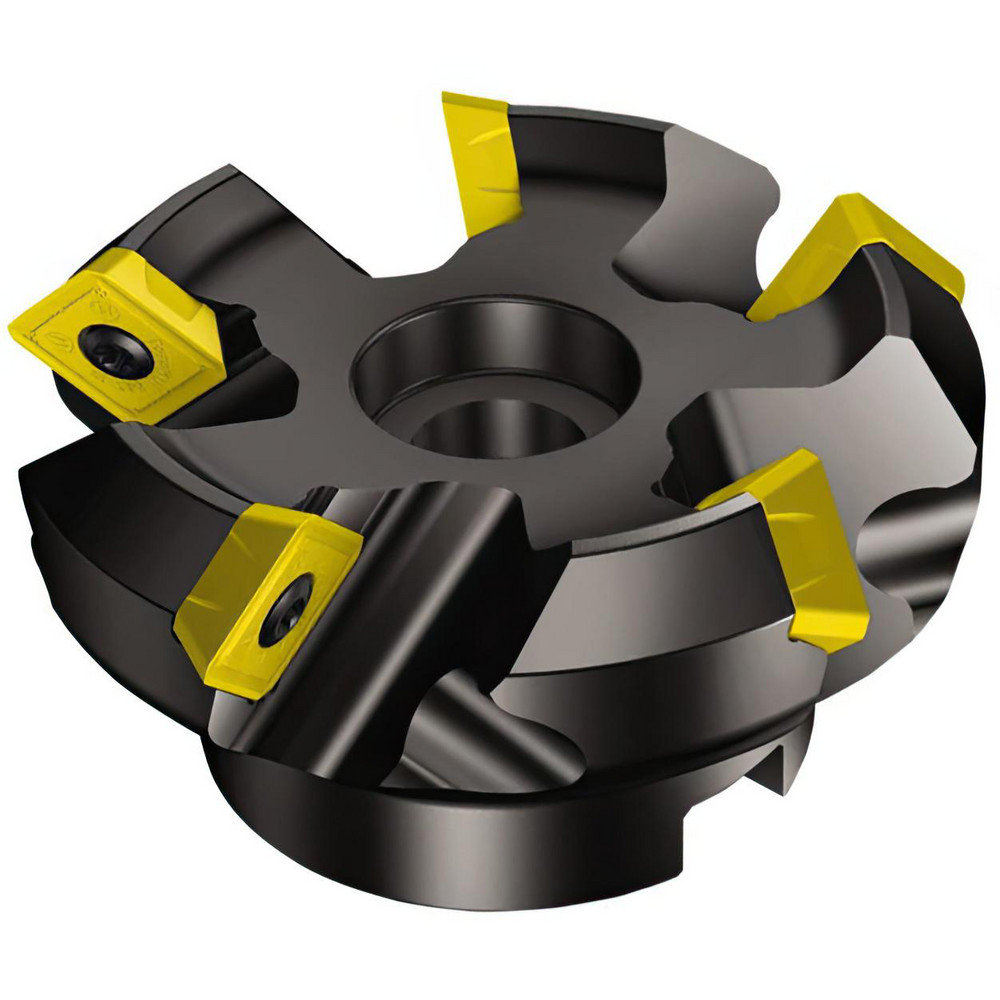 Sandvik Coromant 10" Cut Dia, 2-1/2" Arbor Hole, 0.3937" Max Depth of Cut, 45° Indexable Chamfer & Angle Face Mill - 5738507