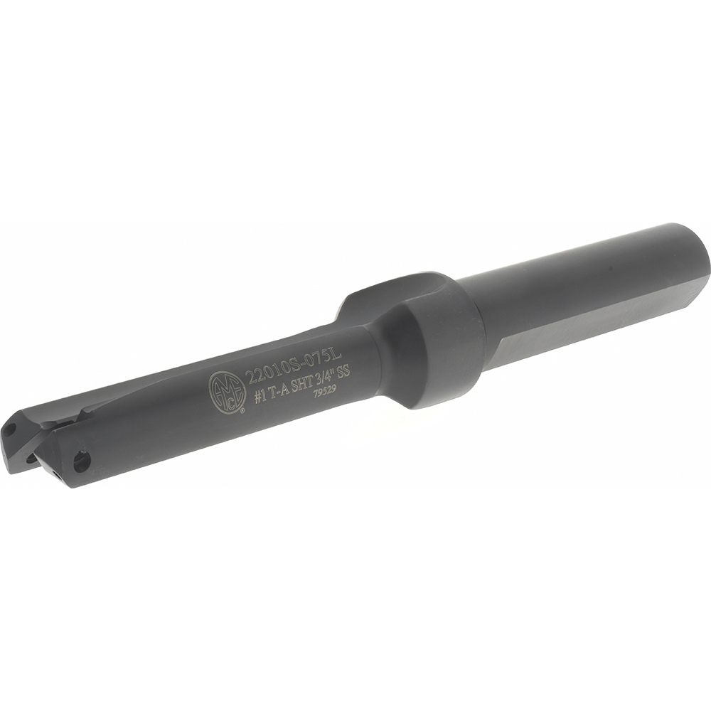 Iscar Replaceable Tip Milling Shank: Series T-Slot, 5-1/2" Projection, 5/8" Stepped Shank - 3110823