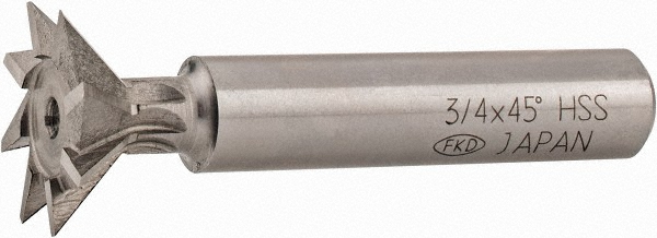 Dorian Tool 45° Included Angle, Indexable Dovetail Cutter - 73310165235