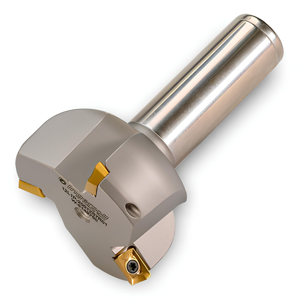 Iscar 42° Lead Angle, 2" to 2.37" Cut Dia, 1-1/2" Shank Dia, Indexable & Chamfer End Mill - 3181039