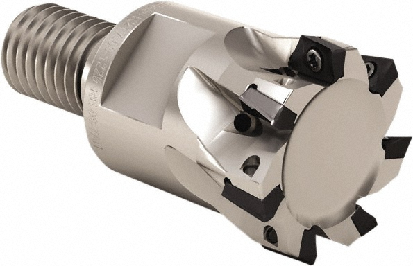 Seco Indexable Square-Shoulder End Mill: R217.69-01.0012RE067AN, 1" Cut Dia, 0.197" Max Depth of Cut, M12 Modular Connection Shank - 02695013
