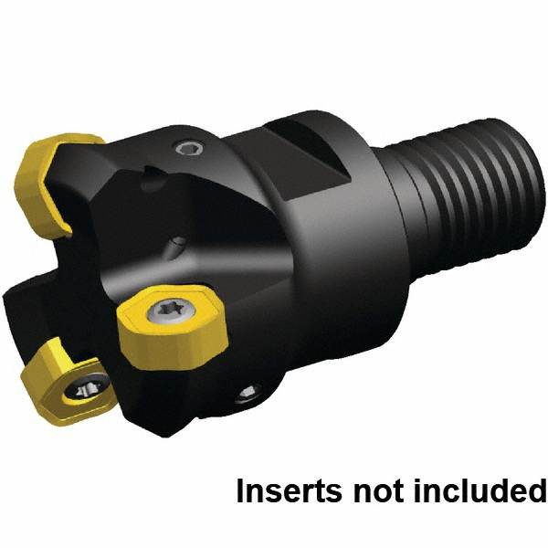 Kennametal 45° Lead Angle, 31.75mm to 1.572" Cut Dia, 0.669" Shank Dia, Indexable & Chamfer End Mill - 4130385