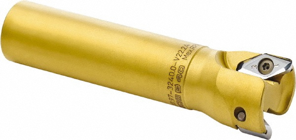 Seco Indexable Copy End Mill: 1.2598" Cut Dia, 0.3937" Max Depth of Cut, Through Coolant - 00035425