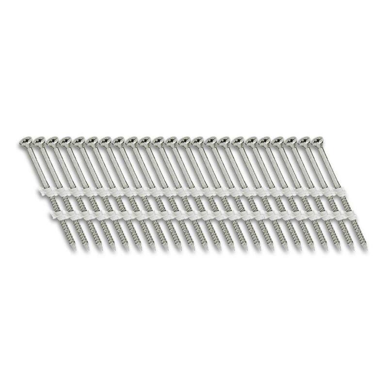 Scrail 2 in. x 1/9 in. 20-Degree Coarse Thread FasCoat Plastic Strip Philips Head Nail Screw Fastener (1,000-Pack) - SCFP613CPFC