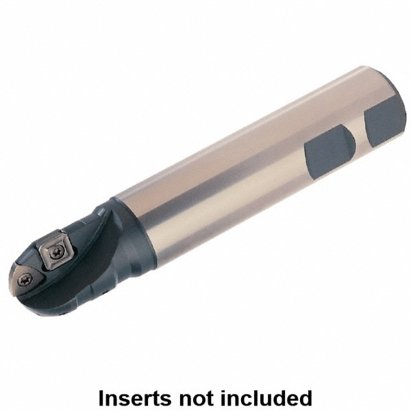 Kennametal Indexable Ball Nose End Mill: 1-1/2" Cut Dia, 5.68" OAL - 1253264