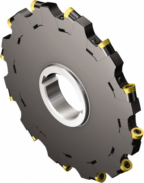 Sandvik Coromant Indexable Slotting Cutter: 12.00 mm Cutting Width, 127.00 mm Cutter Dia, Arbor Connection, 35.00 mm Depth of Cut, 35.00 mm Depth of Cut, Neutral - 5737679