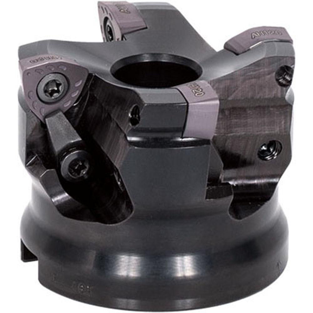 Iscar Indexable High-Feed Face Mill: 65 to 80 mm Cut Dia, 27 mm Arbor Hole - 3346892
