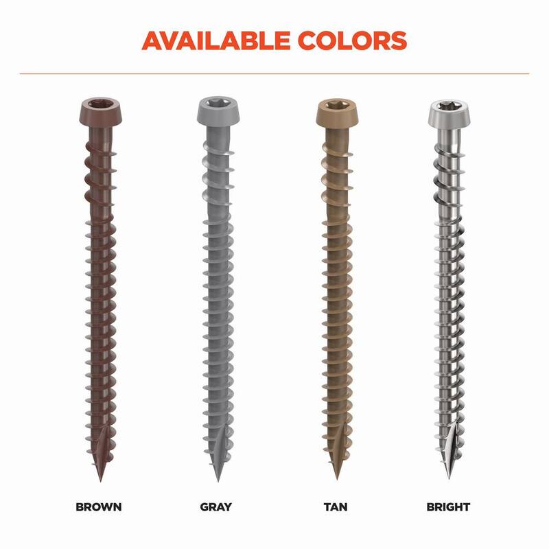 CAMO #10 x 2-1/2 in. Stainless Steel Star Flat-Head Drive Collated Composite Deck Screw (1000-Count) - 0395080