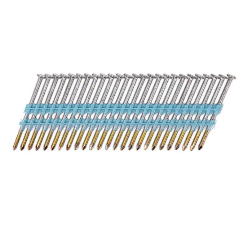 PRO-FIT 2-3/8 in. x 0.113 21-Degree Bright Finish Smooth Shank Plastic Strip Framing Nails (5000 -Per Box) - 0616150