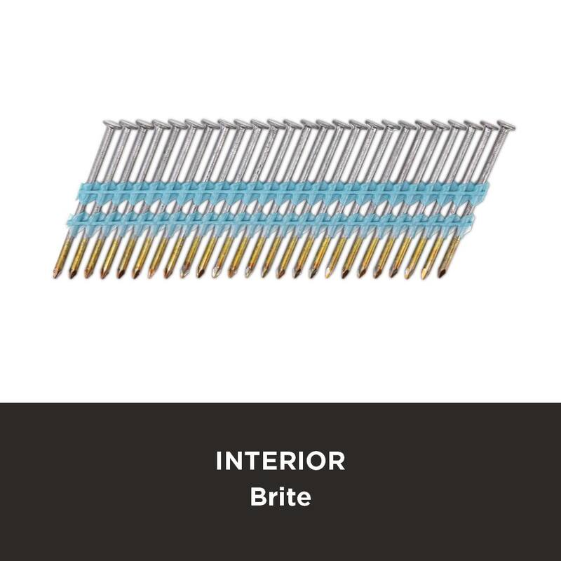 PRO-FIT 2-3/8 in. x 0.113 21-Degree Bright Finish Smooth Shank Plastic Strip Framing Nails (5000 -Per Box) - 0616150
