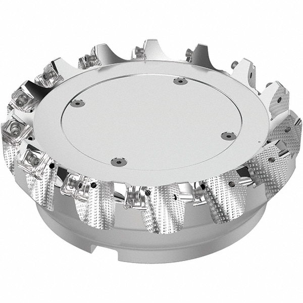 Seco 3.74" Max Cut Dia, 1" Arbor Hole, 0.236" Max Depth of Cut, 48° Indexable Chamfer & Angle Face Mill - 03213638