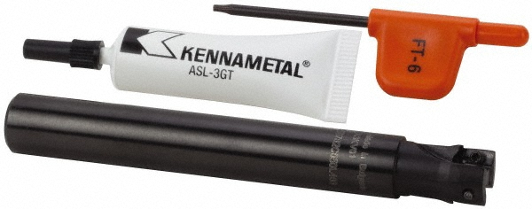 Cutting Tool Technologies Indexable Square-Shoulder End Mill: .500X .500 SH. DRM-010, 1/2" Cut Dia, 0.23" Max Depth of Cut, 1/2" Dia Flatted Shank - DRM-010