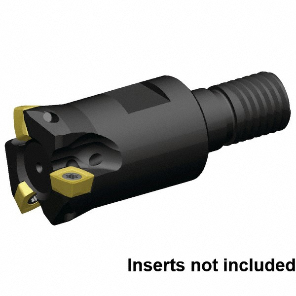Kennametal Indexable High-Feed End Mill: 20Y03R030M10SWP03, 20.00 mm Cut Dia, Modular Connection Shank - 3651443
