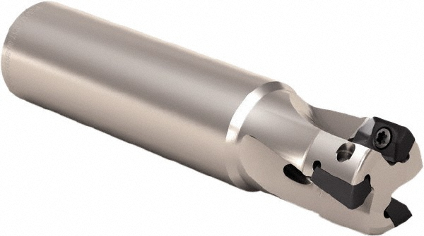 Iscar Indexable Square-Shoulder End Mill: HM90 E90A-D20-2-W20-XL, 20 mm Cut Dia, 10 mm Max Depth of Cut, 20 mm Dia Weldon Flat Shank - 3102131