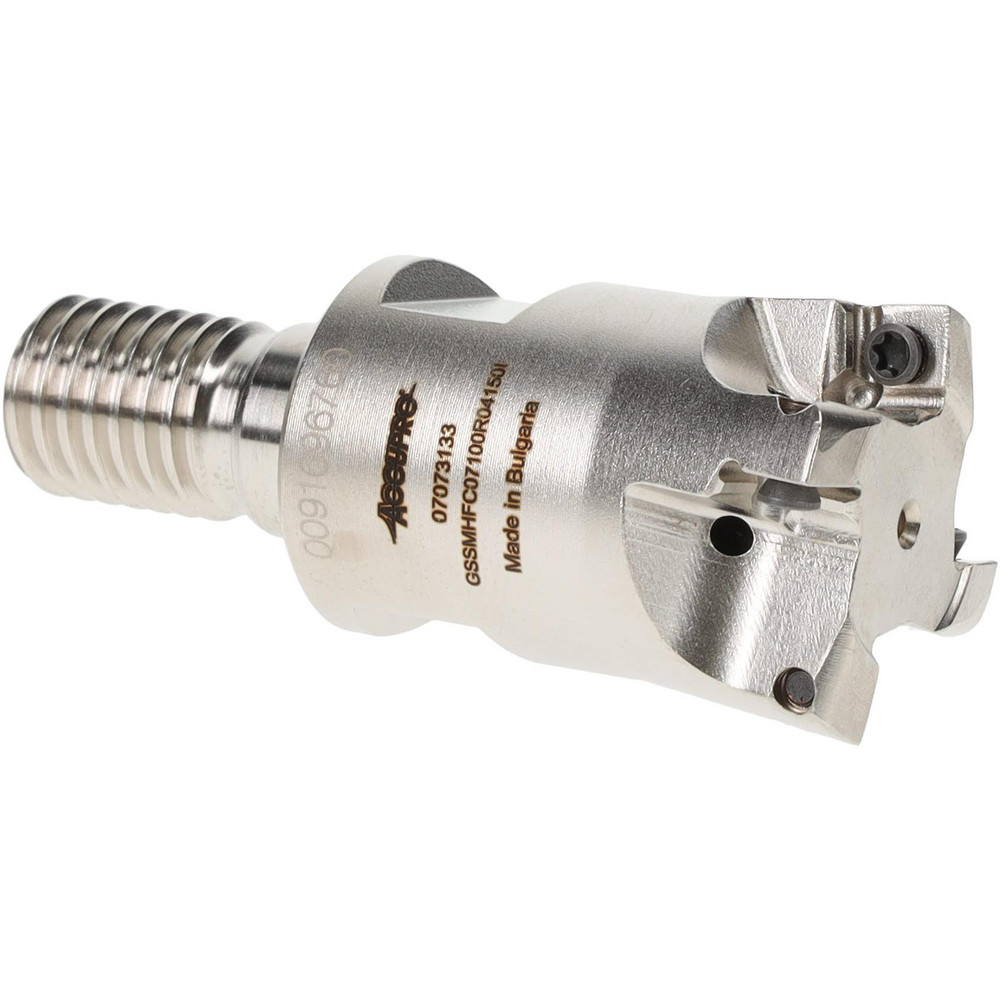 Accupro Indexable High-Feed End Mill: GSSMHFC070625R02100, 1.9290, 0.3346" Shank Dia, Modular Connection Shank - 07073216