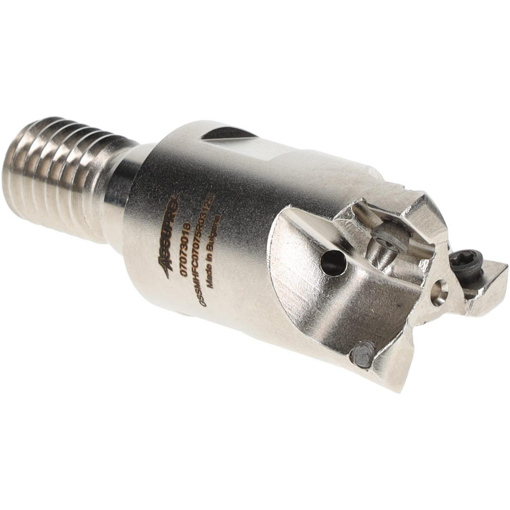 Accupro Indexable High-Feed End Mill: GSSMHFC070625R02100, 1.9290, 0.3346" Shank Dia, Modular Connection Shank - 07073216