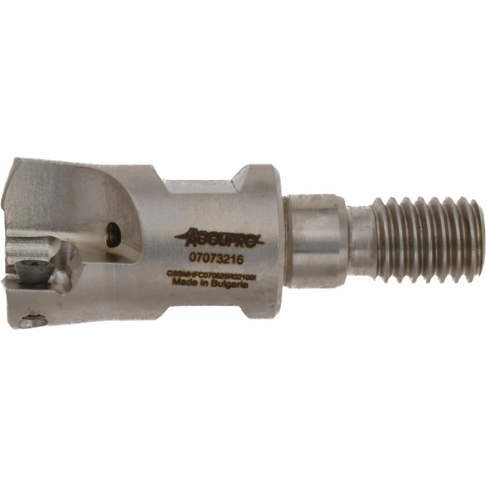 Accupro Indexable High-Feed End Mill: GSSMHFC070625R02100, 1.9290, 0.3346" Shank Dia, Modular Connection Shank - 07073216